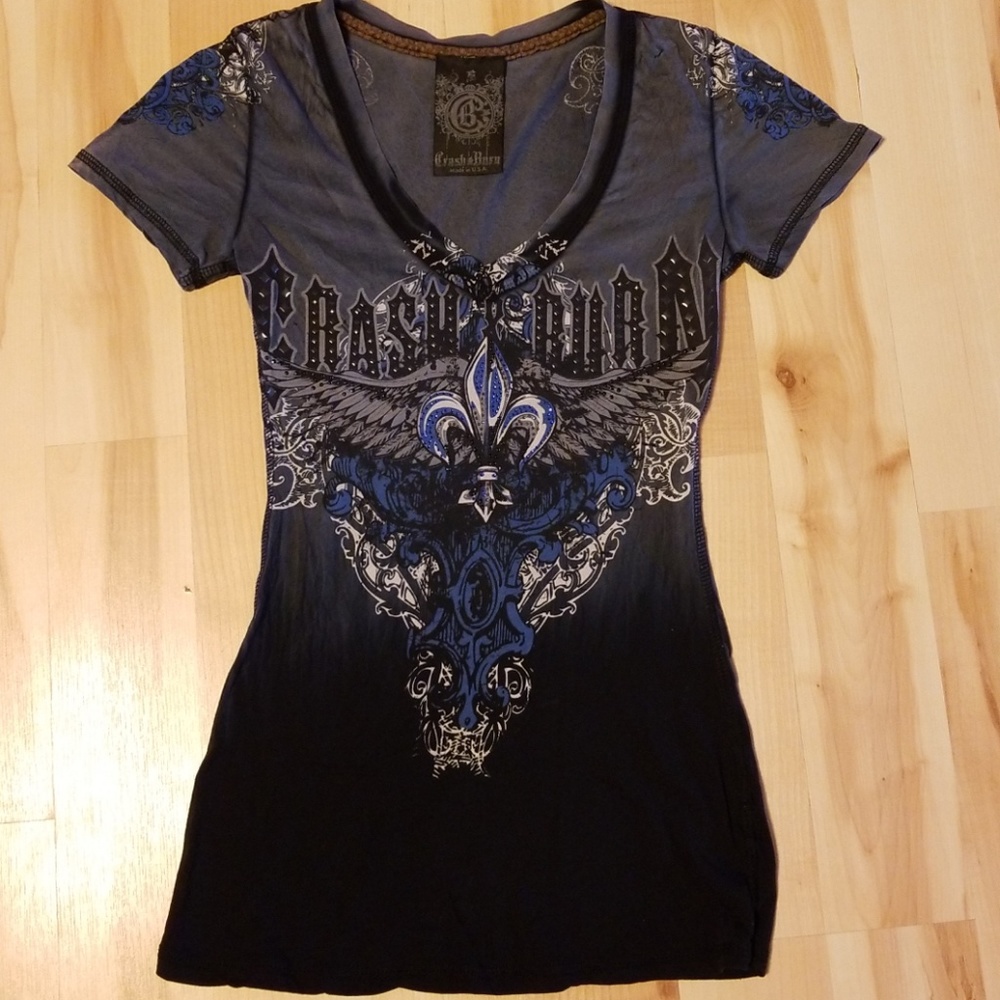 Crash n burn tee